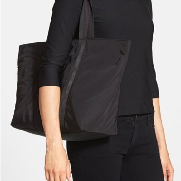 Tory Burch Penn Nylon Zip Tote - Black - Medium - Picture 8 of 11
